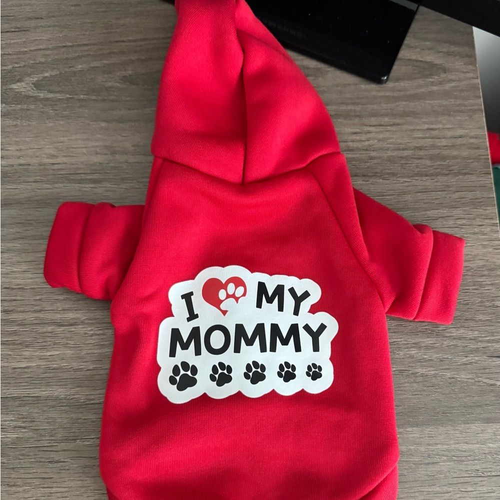 Pet Hoodie "I ♥ My Mommy"